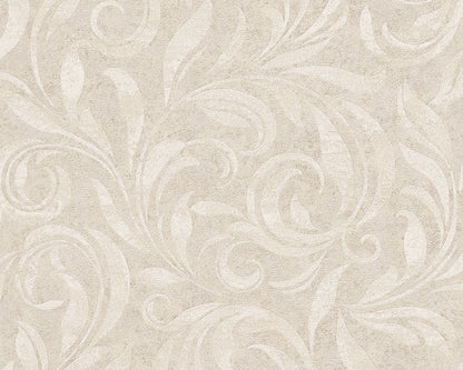 A.S. Création Unitapete Uni einfarbig Creme 959401 Tapete Nobile Wandtapete