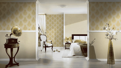 A.S. Création Barocktapete Barock Gelb 959813 Tapete Nobile Wandtapete Design