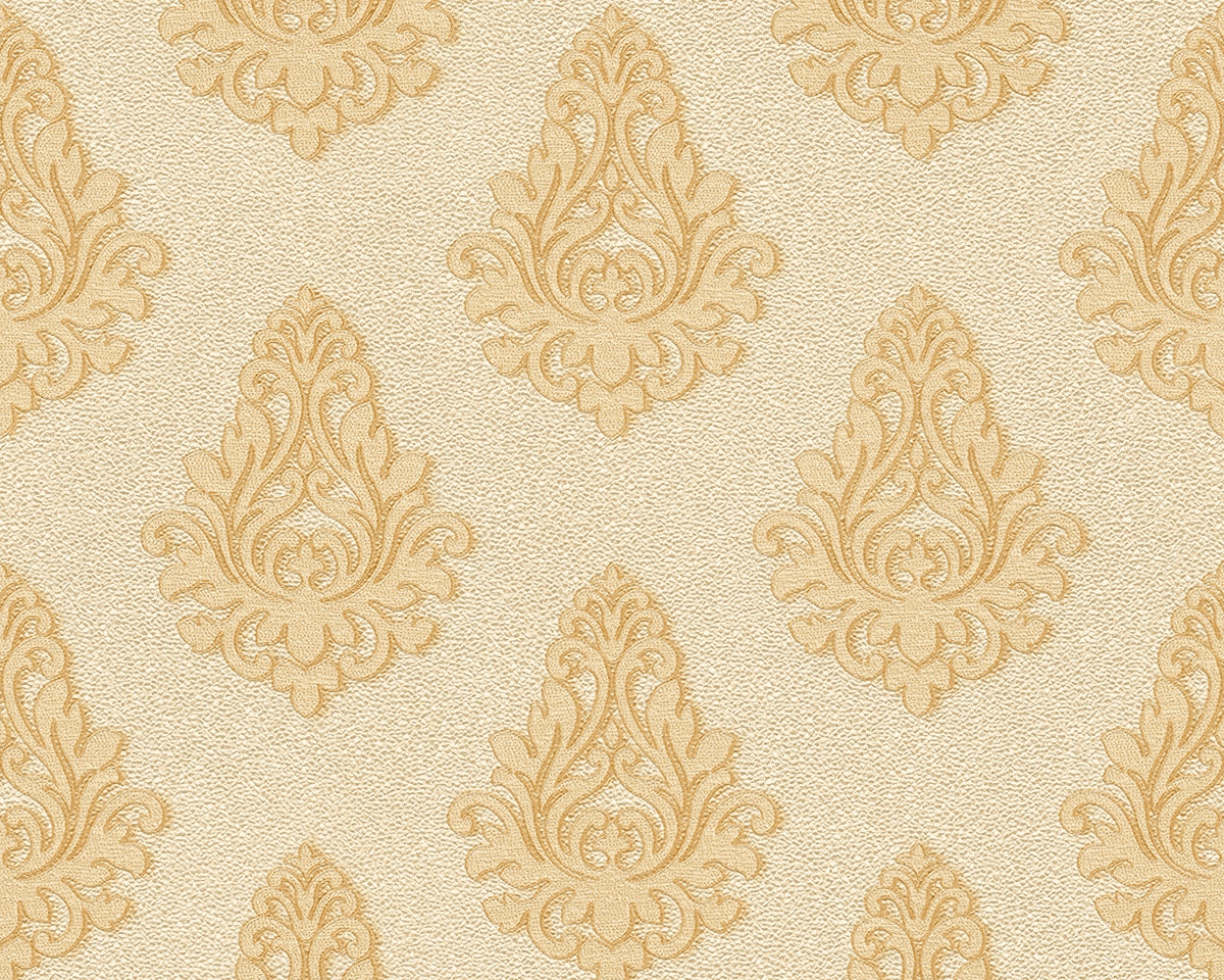 A.S. Création Barocktapete Barock Gelb 959813 Tapete Nobile Wandtapete Design