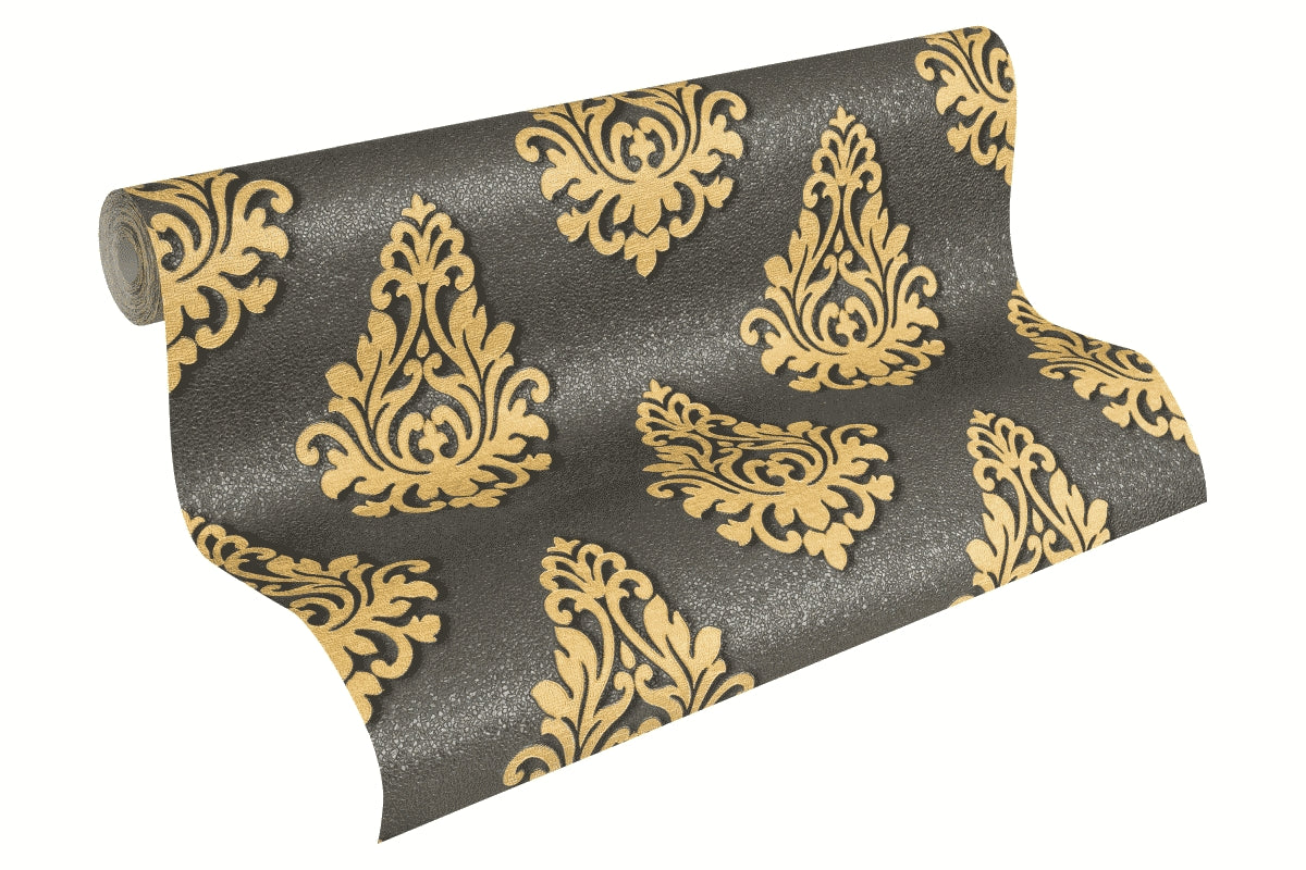 A.S. Création Barocktapete Barock Grau 959815 Tapete Nobile Wandtapete Design