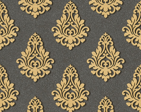 A.S. Création Barocktapete Barock Grau 959815 Tapete Nobile Wandtapete Design