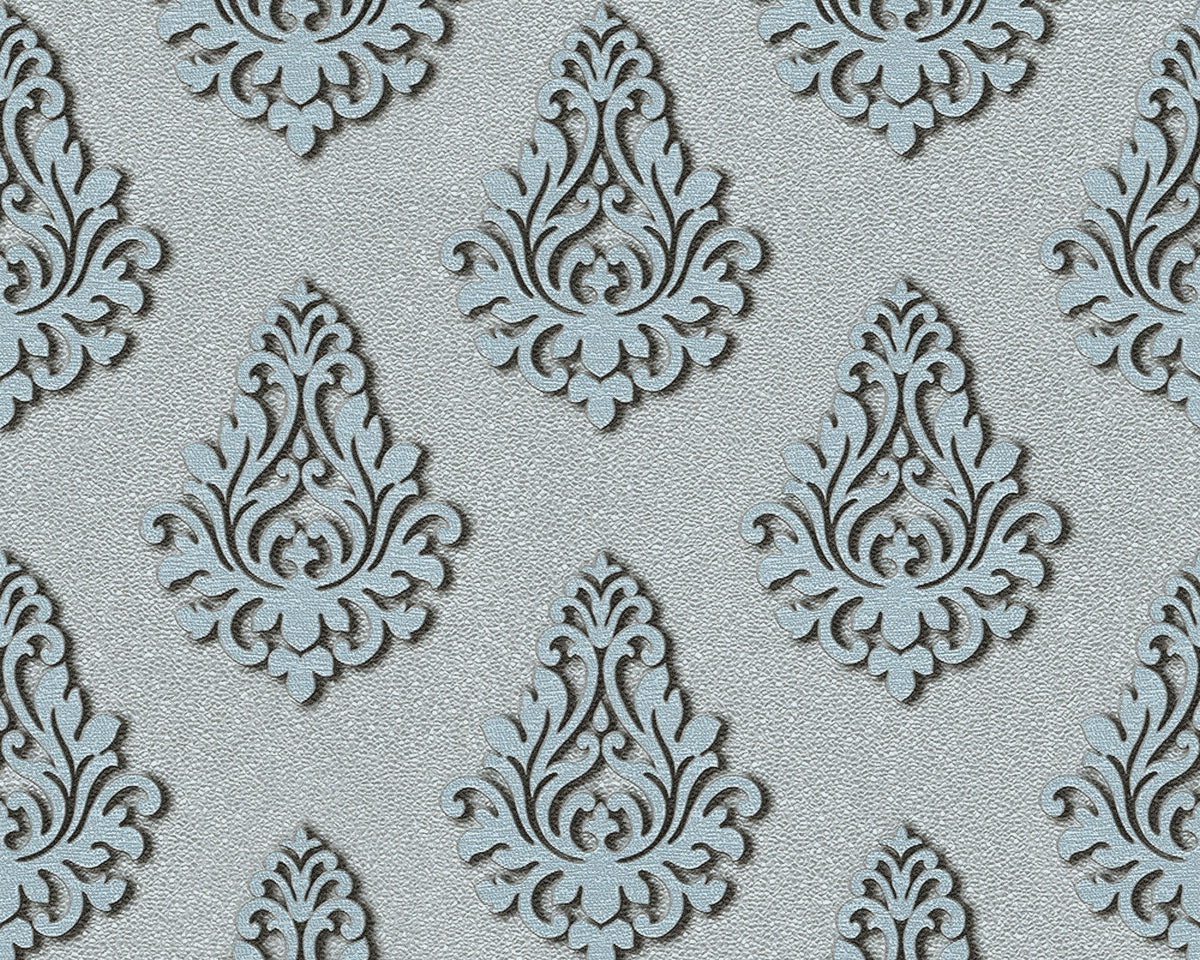 A.S. Création Barocktapete Barock Blau 959816 Tapete Nobile Wandtapete Design