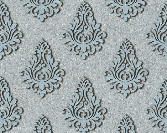 A.S. Création Barocktapete Barock Blau 959816 Tapete Nobile Wandtapete Design