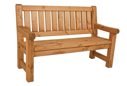 massiv Friesenbank Parkbank Gartenbank Garten Holz Bank Holzbank Sitzbank Kiefer