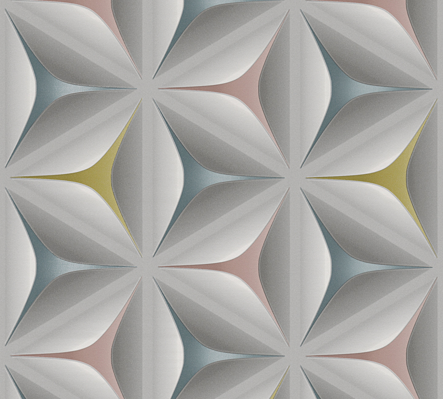 A.S. Création Retro / Vintagetapete Grau Papier 960422 geometrische Tapete