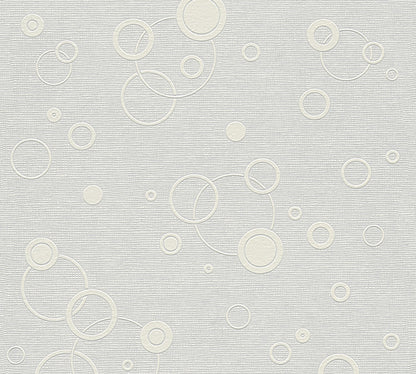 Geometrische Tapete Weiß Vliestapete 960610 Wandtapete mit Punkten A.S. Création Tapete