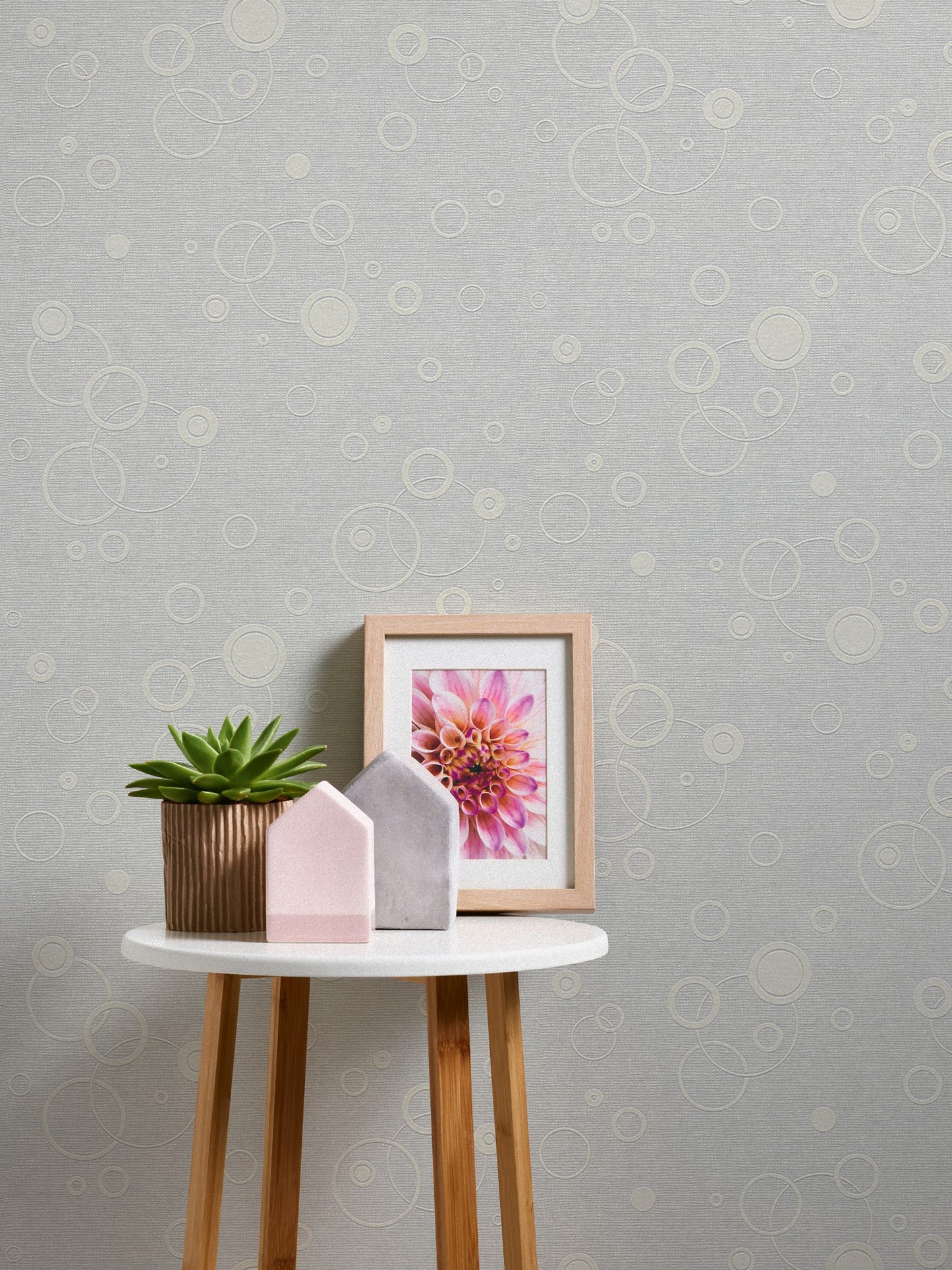 Geometrische Tapete Weiß Vliestapete 960610 Wandtapete mit Punkten A.S. Création Tapete