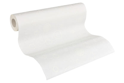 Geometrische Tapete Weiß Vliestapete 960610 Wandtapete mit Punkten A.S. Création Tapete