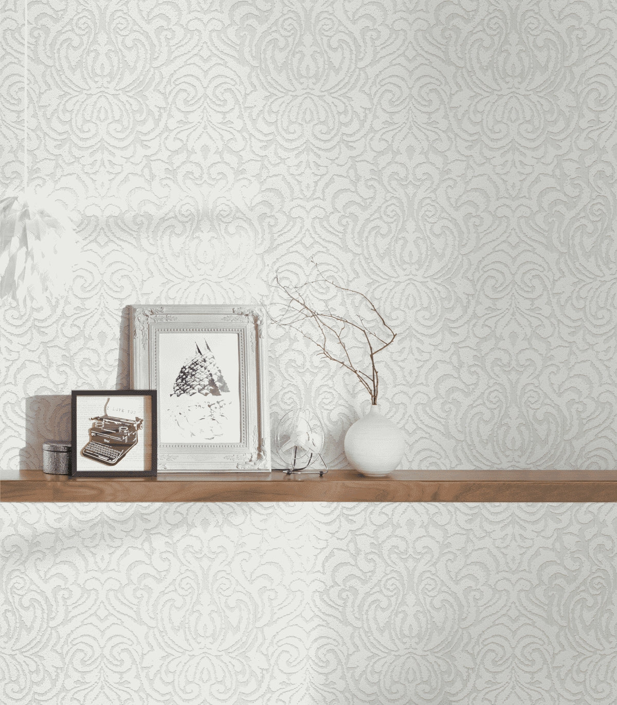 A.S. Création Barocktapete Barock Weiß 961932 Tapete Tessuto 2 Wandtapete Design
