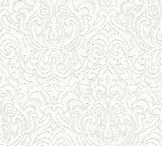 A.S. Création Barocktapete Barock Weiß 961932 Tapete Tessuto 2 Wandtapete Design