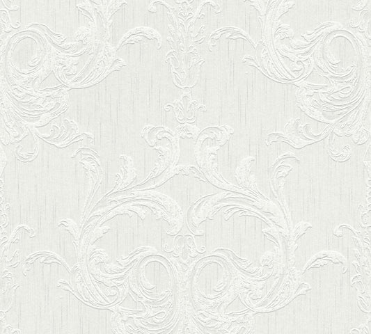 A.S. Création Streifentapete Streifen Weiß 961961 Tapete Tessuto 2 Wandtapete