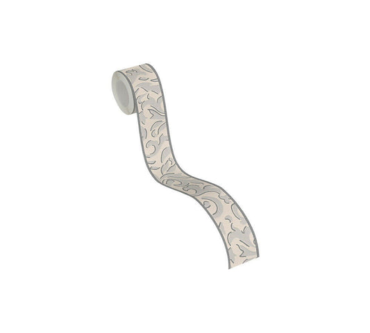 A.S. Création Barocktapete Silber 962091 Wandtapete Papier Rolle Borte Bordüre