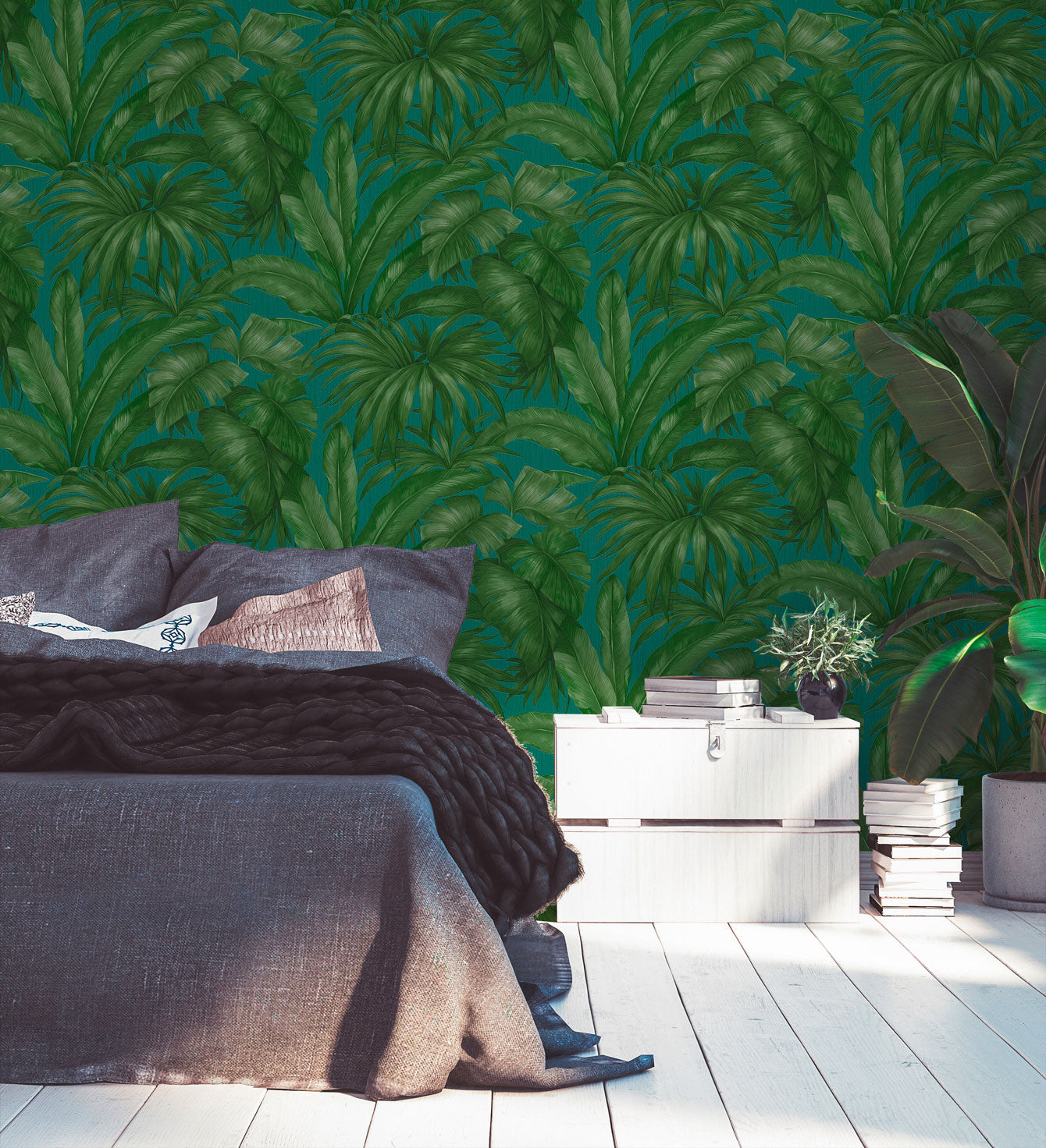 Versace Home Dschungeltapete Grün 962406 Luxus Vlies Designertapete Tapete green