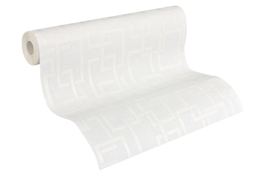 Geometrische Tapete Weiß Vliestapete 962416 Wandtapete A.S. Création Tapete