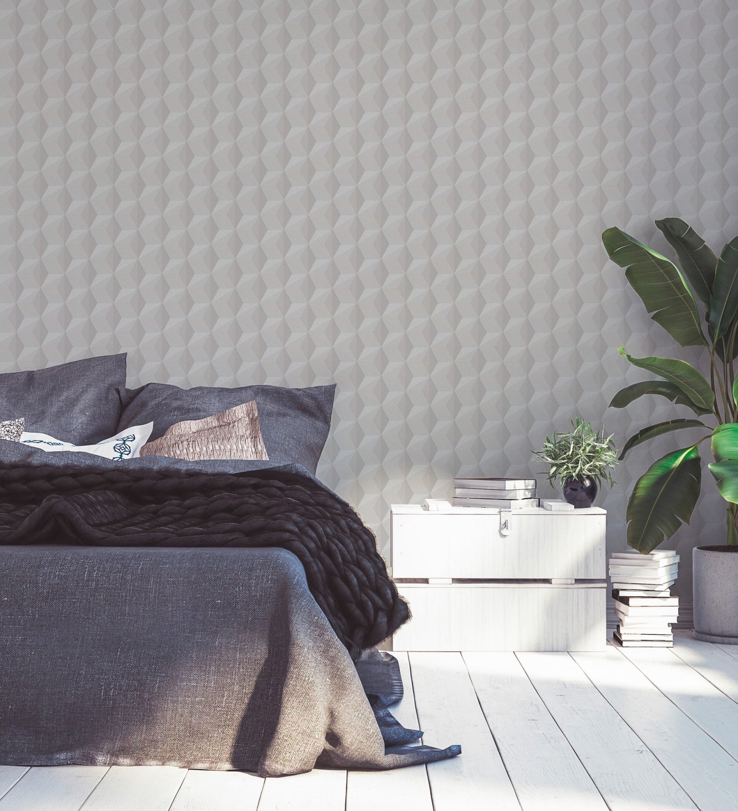 Geometrische Tapete Beige Vliestapete 962551 Wandtapete A.S. Création Tapete