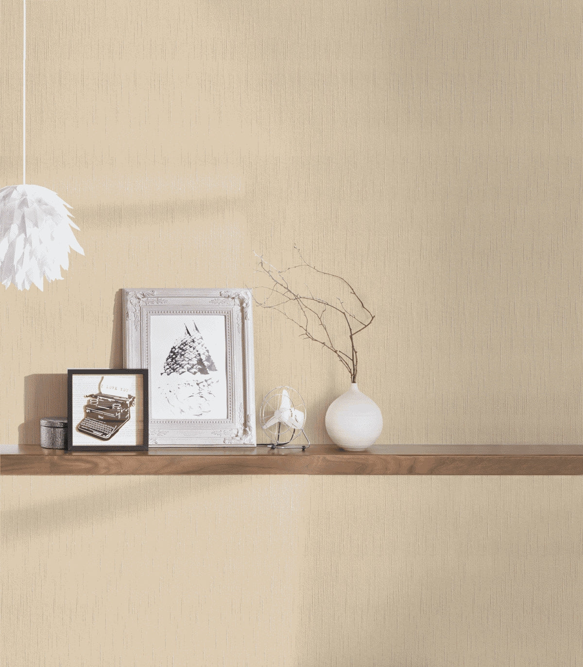 A.S. Création Unitapete Uni einfarbig Gelb 965158 Tapete Tessuto Wandtapete