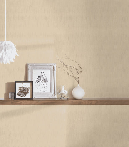 A.S. Création Unitapete Uni einfarbig Gelb 965158 Tapete Tessuto Wandtapete