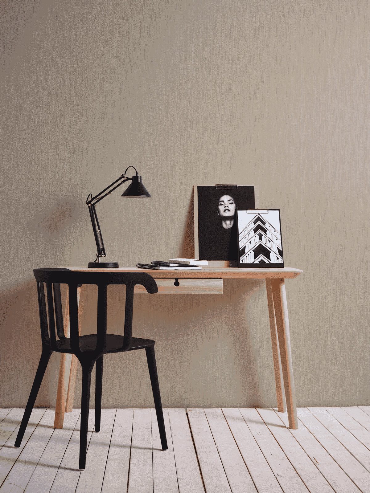 A.S. Création Unitapete Uni einfarbig Beige 965165 Tapete Tessuto Wandtapete