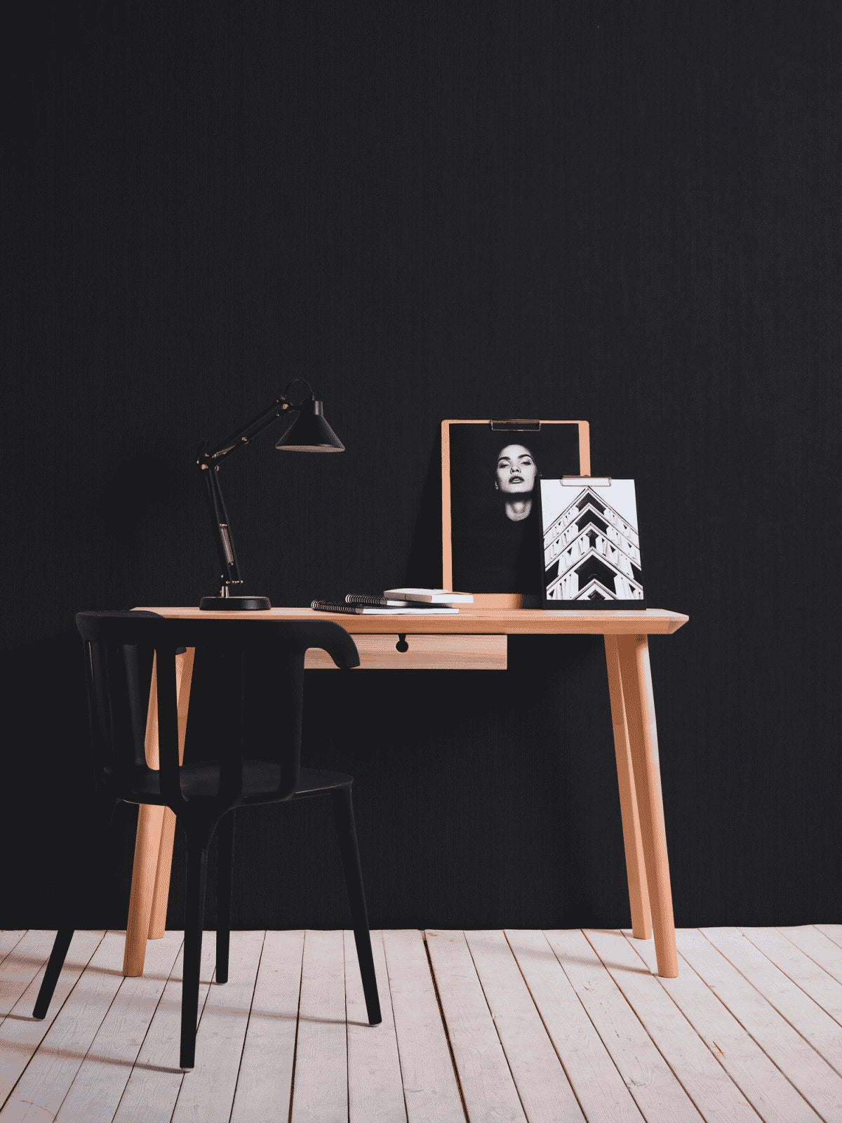 A.S. Création Unitapete Uni Schwarz 968531 Tapete Tessuto 2 Wandtapete Design