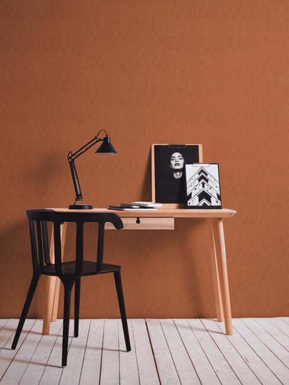 A.S. Création Unitapete Uni Orange 968548 Tapete Tessuto 2 Wandtapete Design