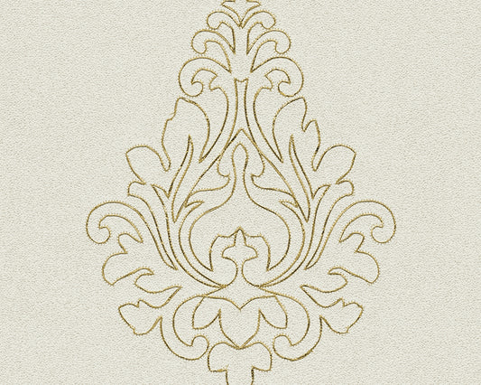 A.S. Création Bordüre Borte Barocktapete Creme 969821 Tapete Nobile Wandtapete