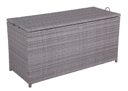 Auflagenbox PATRAS Polyrattan Gartenbox Gartentruhe Auflagen Kissen Garten Box