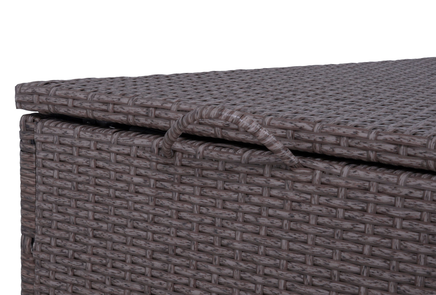 Auflagenbox PATRAS Polyrattan Gartenbox Gartentruhe Auflagen Kissen Garten Box