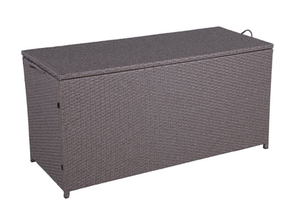 Auflagenbox PATRAS Polyrattan Gartenbox Gartentruhe Auflagen Kissen Garten Box