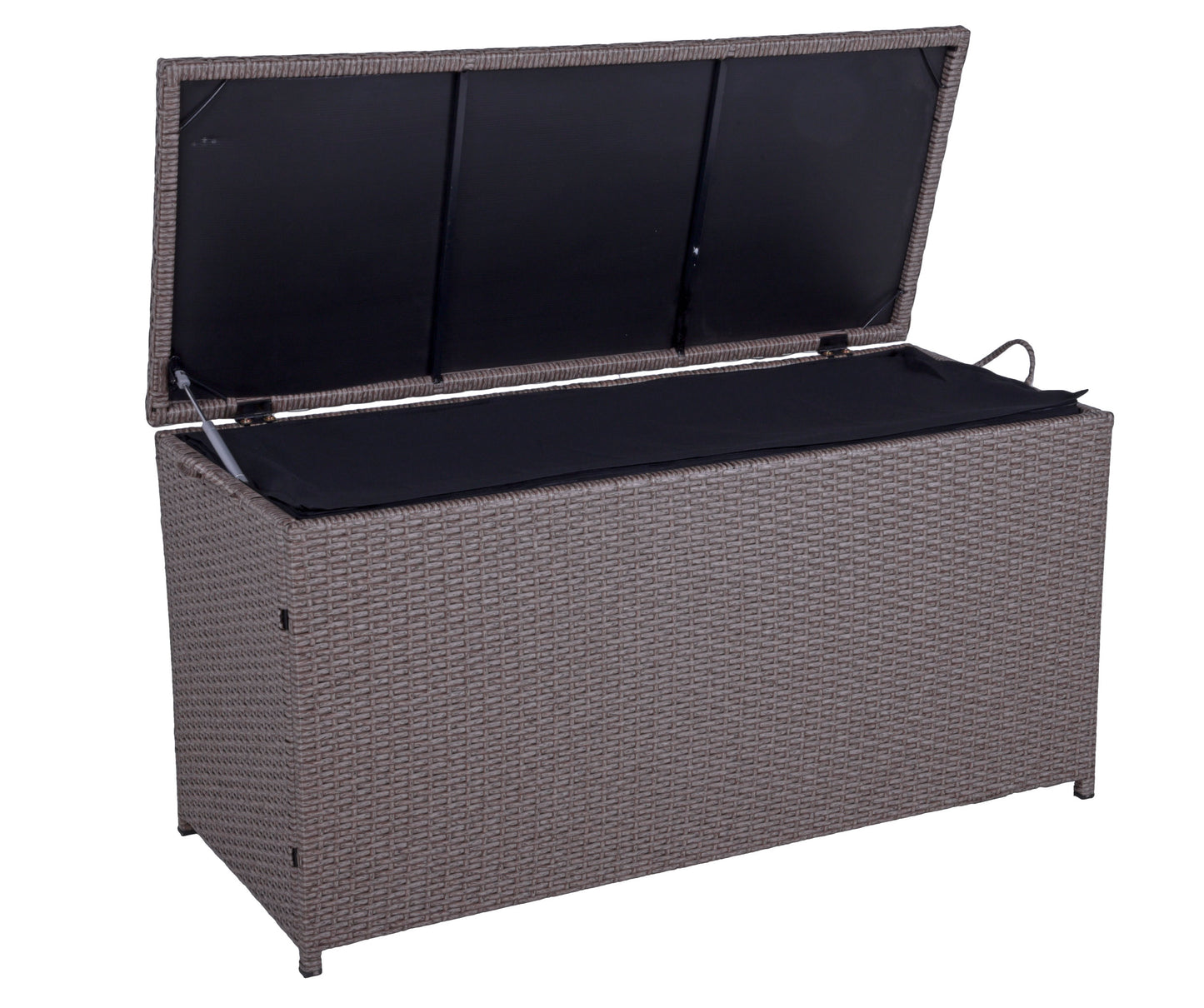 Auflagenbox PATRAS Polyrattan Gartenbox Gartentruhe Auflagen Kissen Garten Box