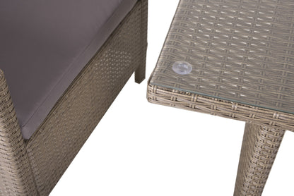 Sitzgruppe SEVILLA 6-tlg. Polyrattan Set braun Sitzgarnitur Gartenset Garnitur
