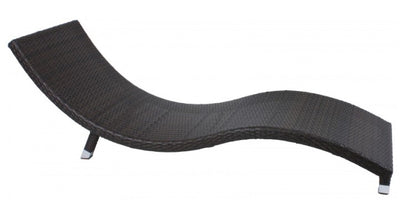 Garden Pleasure Sonnenliege Caracas Garten Liege Relaxliege Rattan Optik coffee
