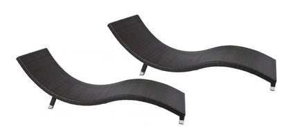 2x Garden Pleasure Sonnenliege Caracas Gartenliege Relaxliege Garten Liege Möbel