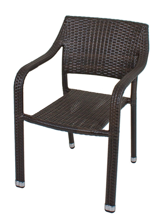4x Garden Pleasure Stapelstuhl Garten Terrasse Stuhl Sessel Möbel Rattan Optik
