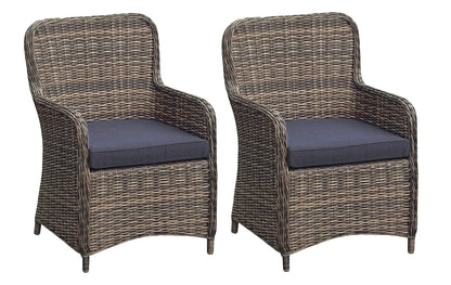 2x Polyrattan Sessel Stuhl Gartenstuhl Rattan Optik Korbsessel Gartensessel