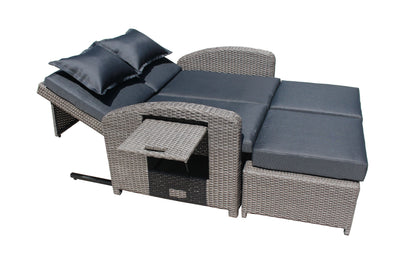 Sitzgarnitur Sitzgruppe Holz Garten Lounge Set Gartenmöbel Massiv Tisch Sofa