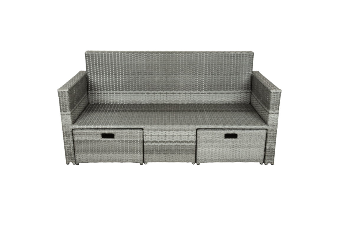 Garden Pleasure Lounge-Sofa MALTA Polyrattan Lounge Couch Sofa Gruppe Sitzgruppe