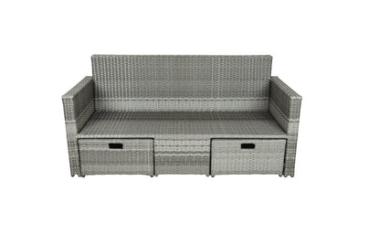 Garden Pleasure Lounge-Sofa MALTA Polyrattan Lounge Couch Sofa Gruppe Sitzgruppe