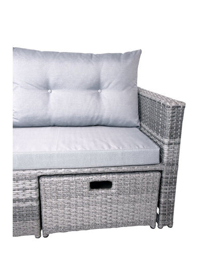 Garden Pleasure Lounge-Sofa MALTA Polyrattan Lounge Couch Sofa Gruppe Sitzgruppe