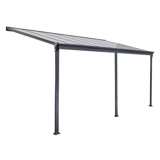 Terrassenüberdachung Lumina 495x303 anthrazit Sonnendach Überdachung Pavillon