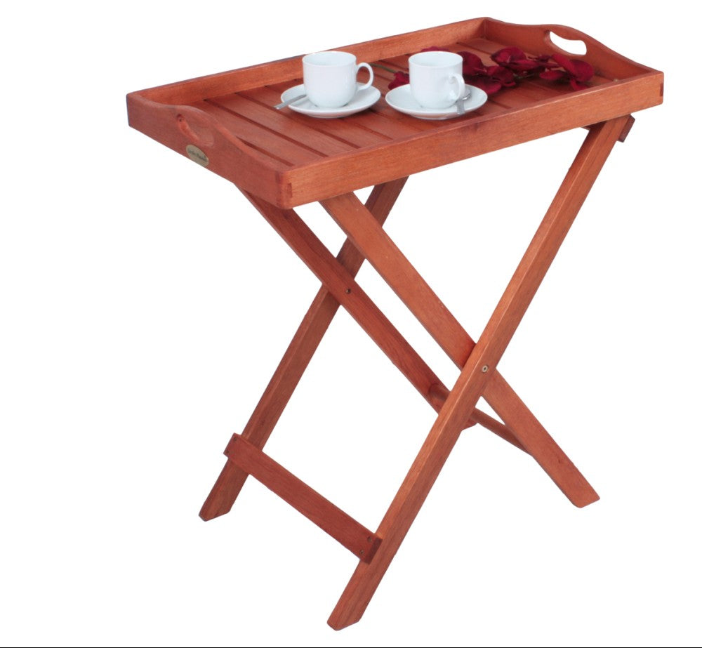 Garden Pleasure Tablettständer Tablett Beistelltisch Tisch Eukalyptus Holz