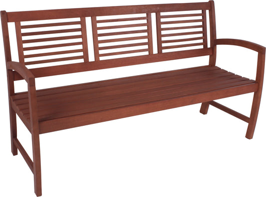 Garden Pleasure Bank Madison 3 Sitzer Eukalyptus Holz Gartenbank Sitzbank