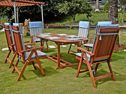 Garden Pleasure Garten Sitzgruppe Stockholm Holz Tisch + Stuhl Stühle Sessel