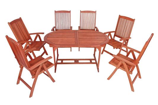 Garden Pleasure Garten Sitzgruppe Stockholm Holz Tisch + Stuhl Stühle Sessel