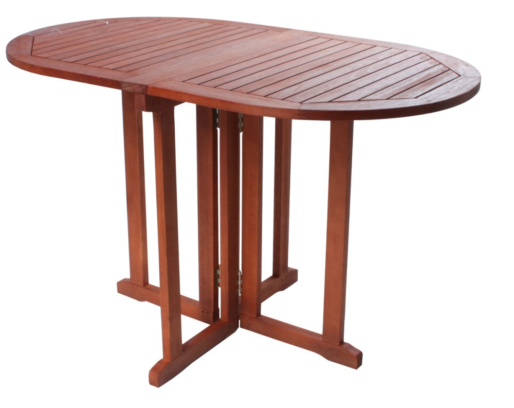 Garden Pleasure Klapptisch Balkon Eukalyptus Holz Garten Tisch Esstisch oval