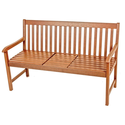 Eukalyptus Parkbank Tisch Landhaus Gartenbank Garten Holzbank Bank Sitzbank