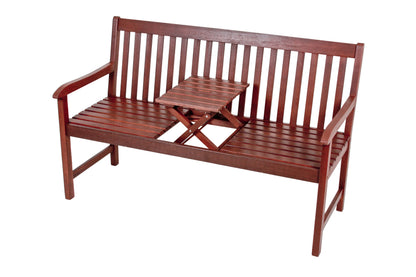 Eukalyptus Parkbank Tisch Landhaus Gartenbank Garten Holzbank Bank Sitzbank