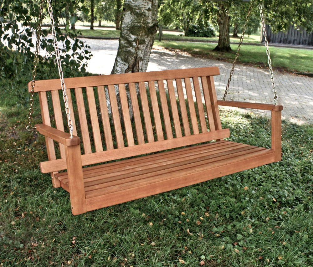 Hängebank Holz Hängeschaukel Garten Bank Baumbank Hollywoodschaukel Schaukel