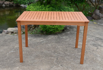 Garten Eukalyptus Tisch 110x70 Gartentisch Holztisch Holz massiv Balkon Terrasse