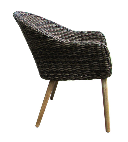 5tlg. Polyrattan Tischgruppe Garten Sitzgruppe Lounge Set Möbel Sitzgarnitur