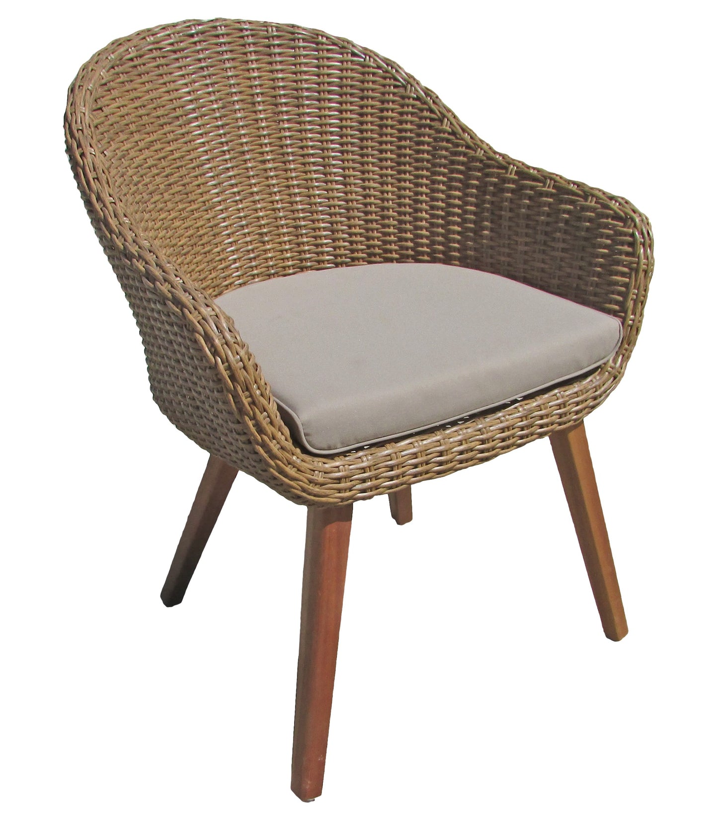 Armsessel Gartensessel Relaxsessel Stuhl Garten Balkon Sessel Rattan Korb Optik
